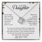 To My Daughter | Never Forget That I Love You - Love Knot Necklace